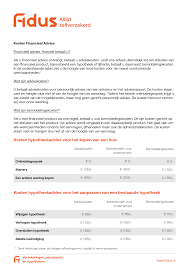 De Kosten van een Financieel Adviseur bij het Afsluiten van een Hypotheek
